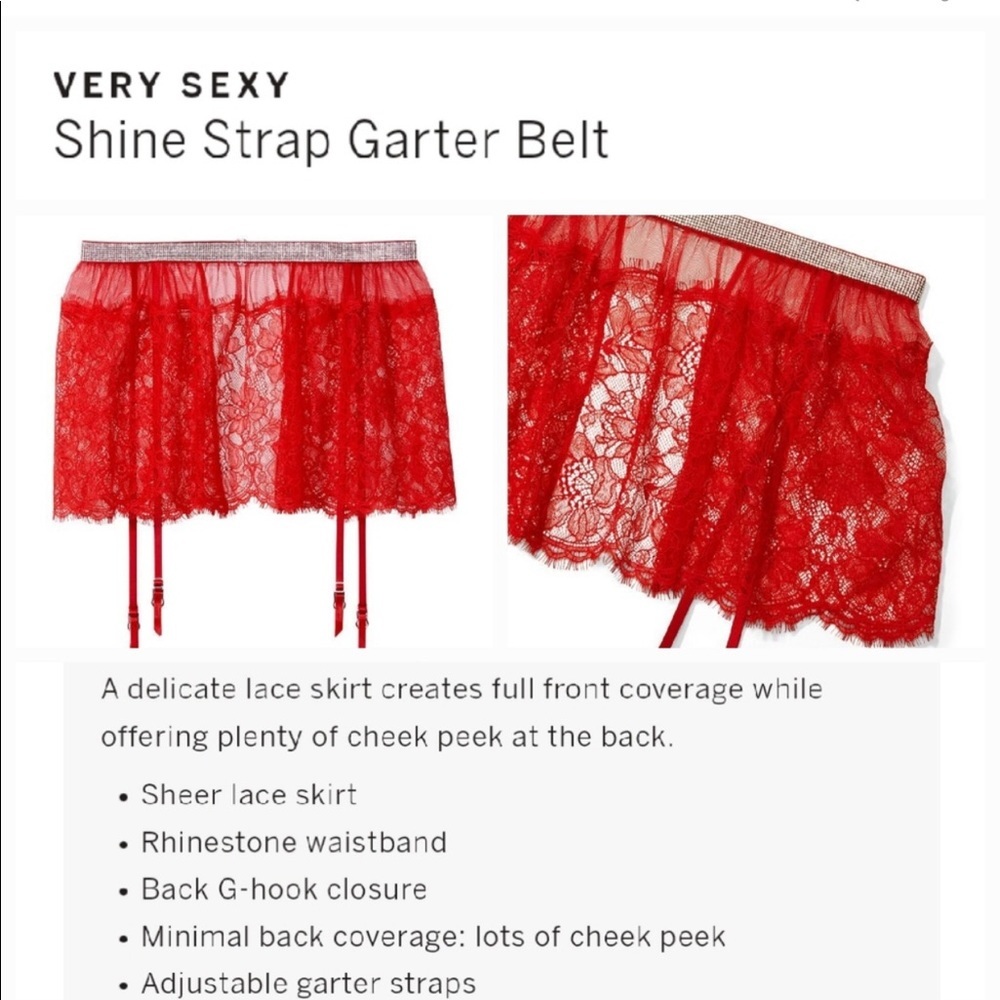 Victoria secret rhinestone garter​